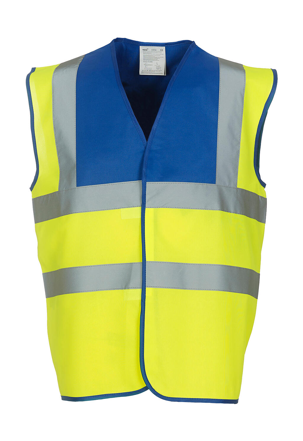 Fluo 2 Band + Brace Waistcoat in Farbe Fluo Yellow/Royal Blue