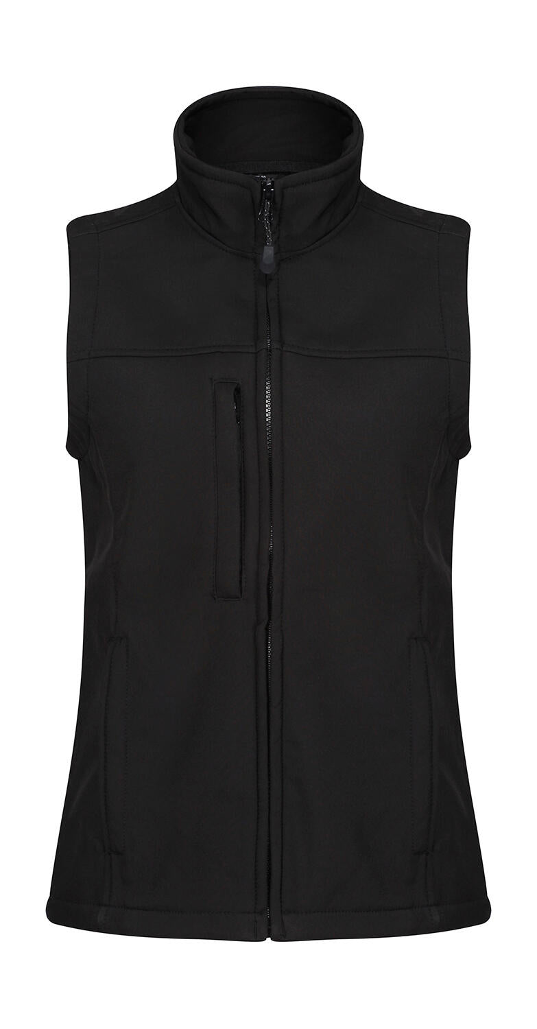 Ladies' Flux Softshell Bodywarmer in Farbe Black/Black