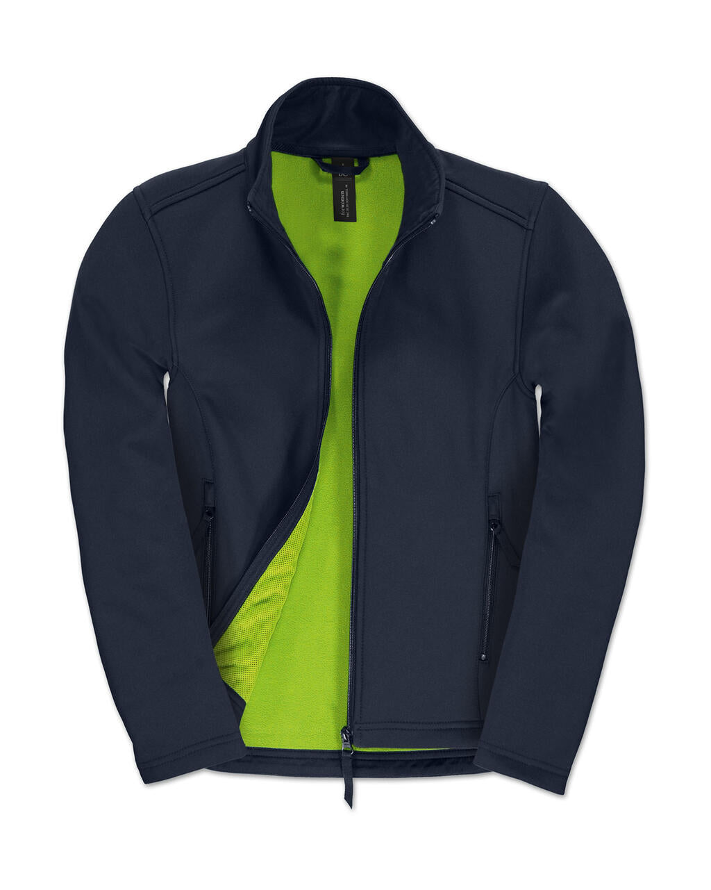 ID.701/women Softshell Jacket in Farbe Navy/Neon Green