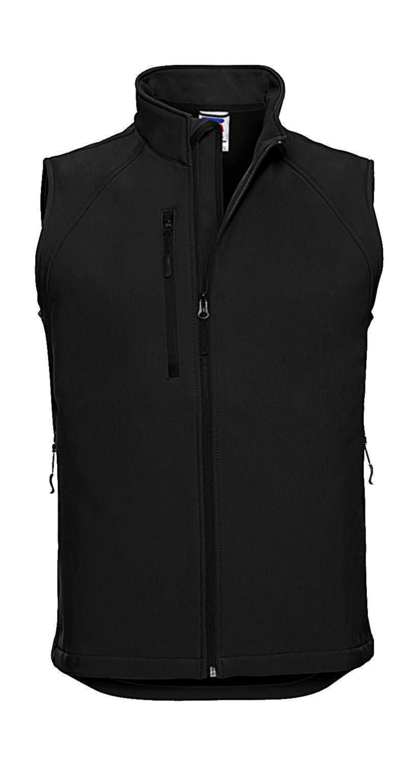 Softshell Gilet in Farbe Black