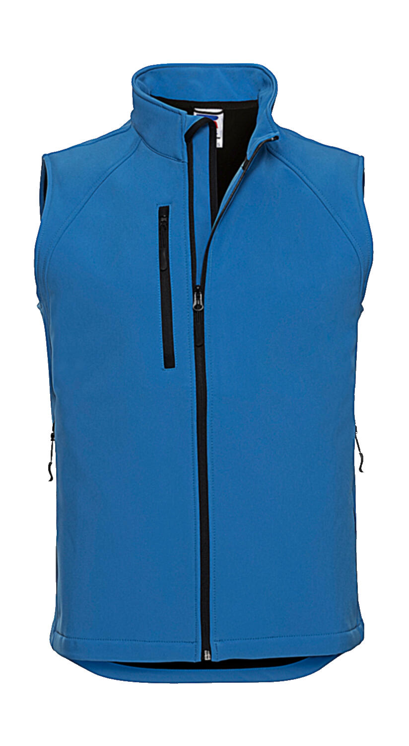 Softshell Gilet in Farbe Azure