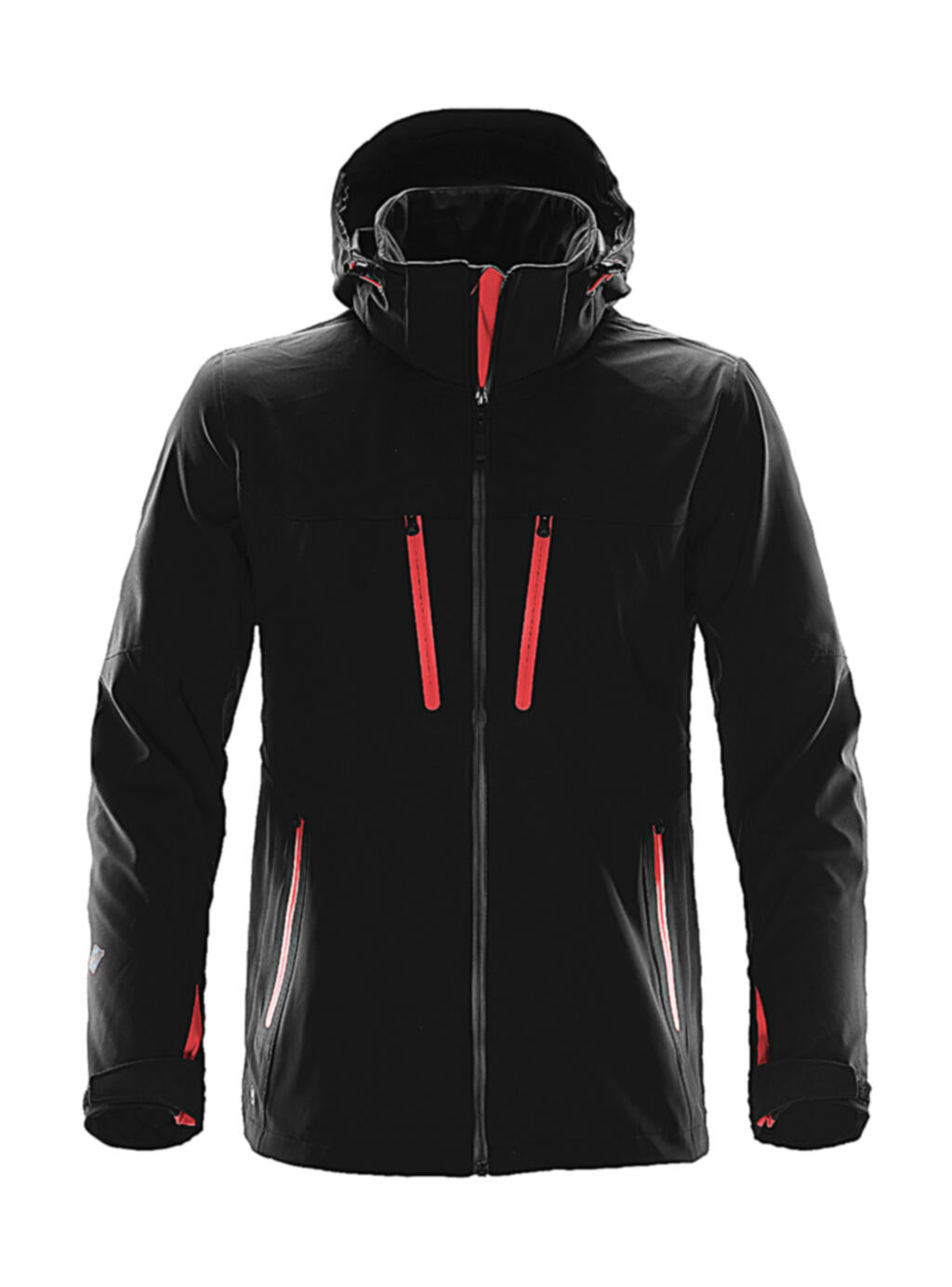 Patrol Softshell Jacket in Farbe Black/Bright Red