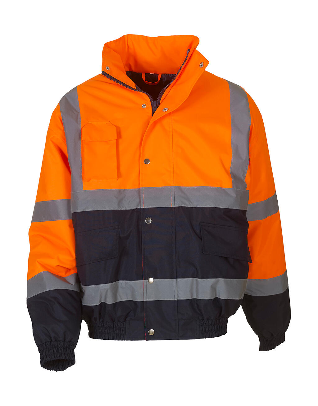 Fluo 2-Tone Bomber Jacket in Farbe Fluo Orange/Navy