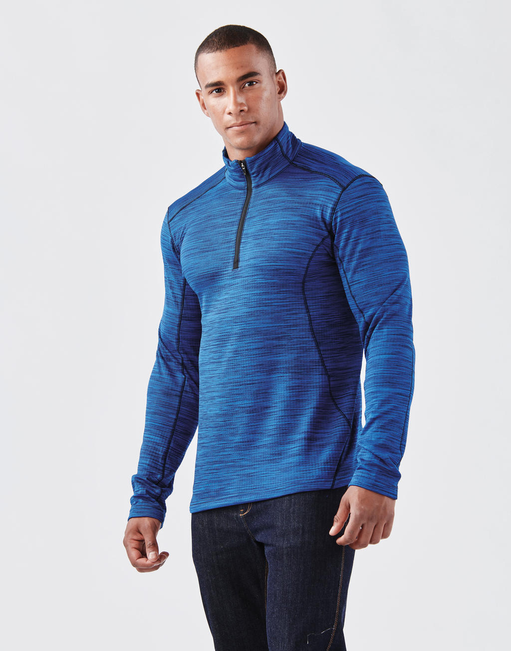 Men's Base Thermal 1/4 Zip in Farbe Dolphin