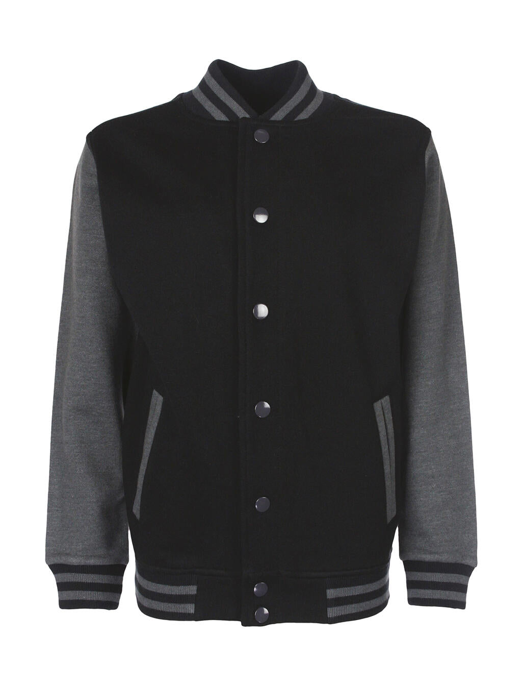 Junior Varsity Jacket in Farbe Black/Charcoal