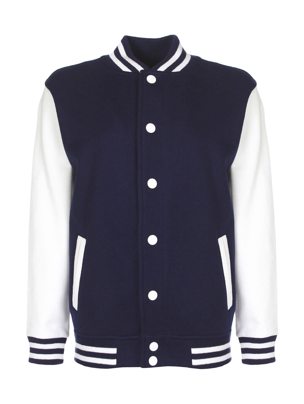 Junior Varsity Jacket in Farbe Navy/White