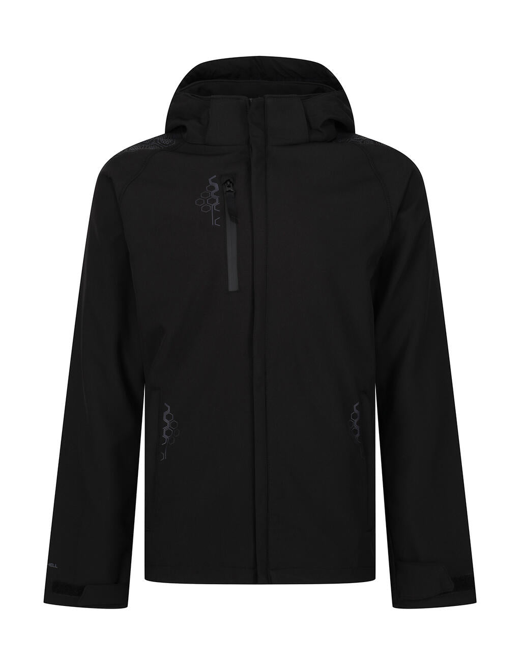 Repeller Lined Hooded Softshell in Farbe Black