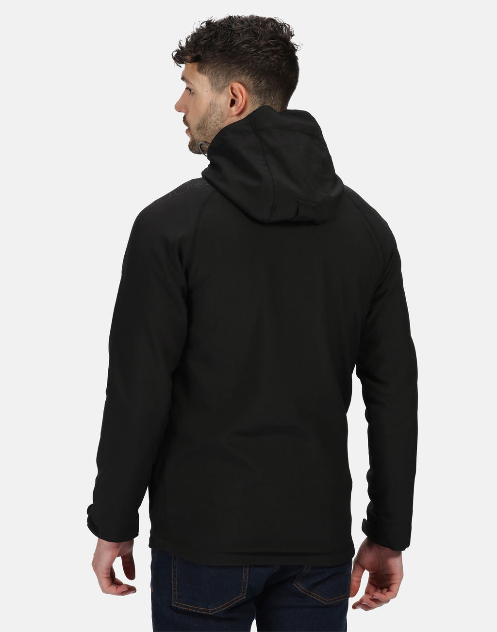 Repeller Lined Hooded Softshell in Farbe Black