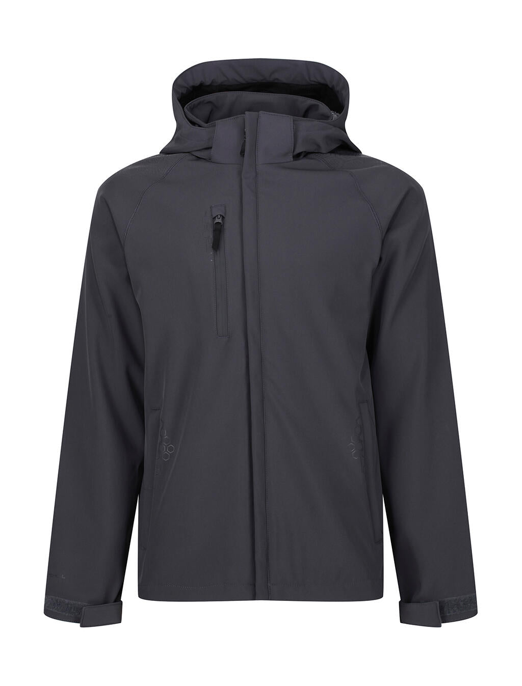 Repeller Lined Hooded Softshell in Farbe Seal Grey