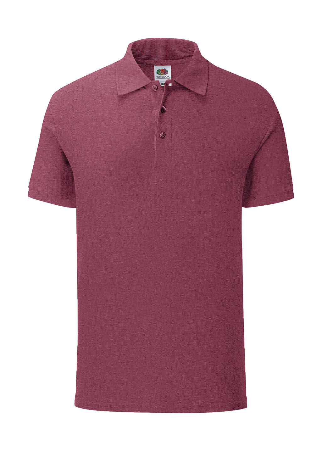 Iconic Polo in Farbe Heather Burgundy
