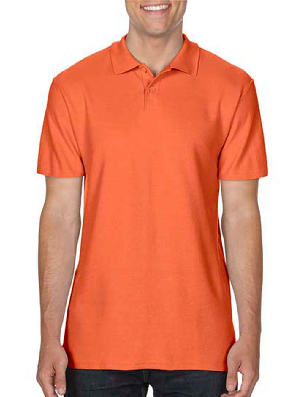 Softstyle® Adult Double Pique Polo in Farbe Orange
