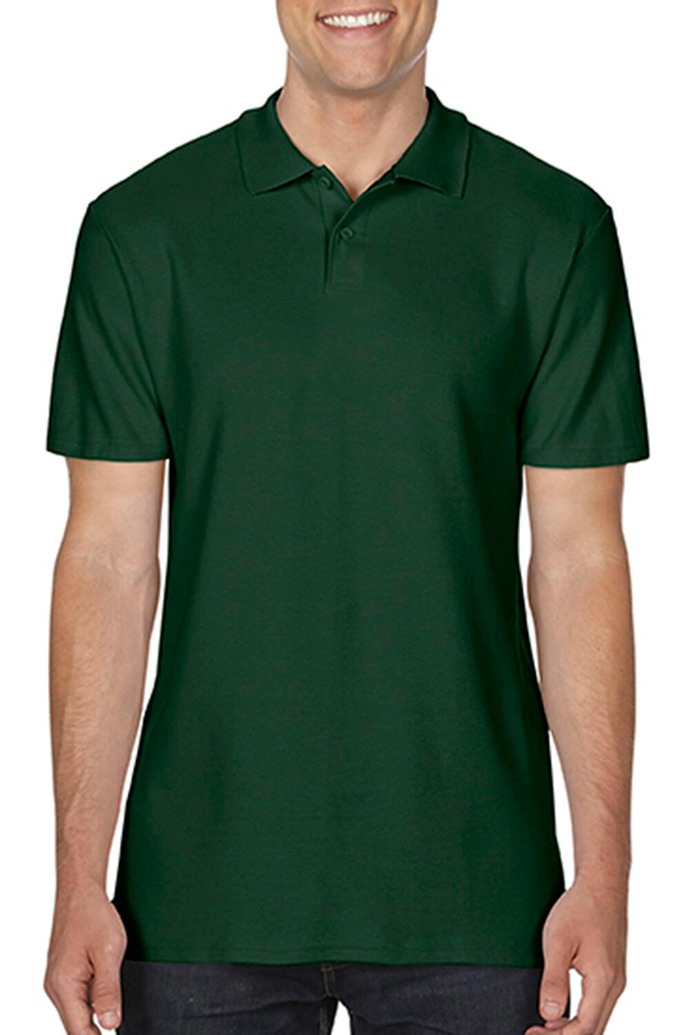 Softstyle® Adult Double Pique Polo in Farbe Forest Green