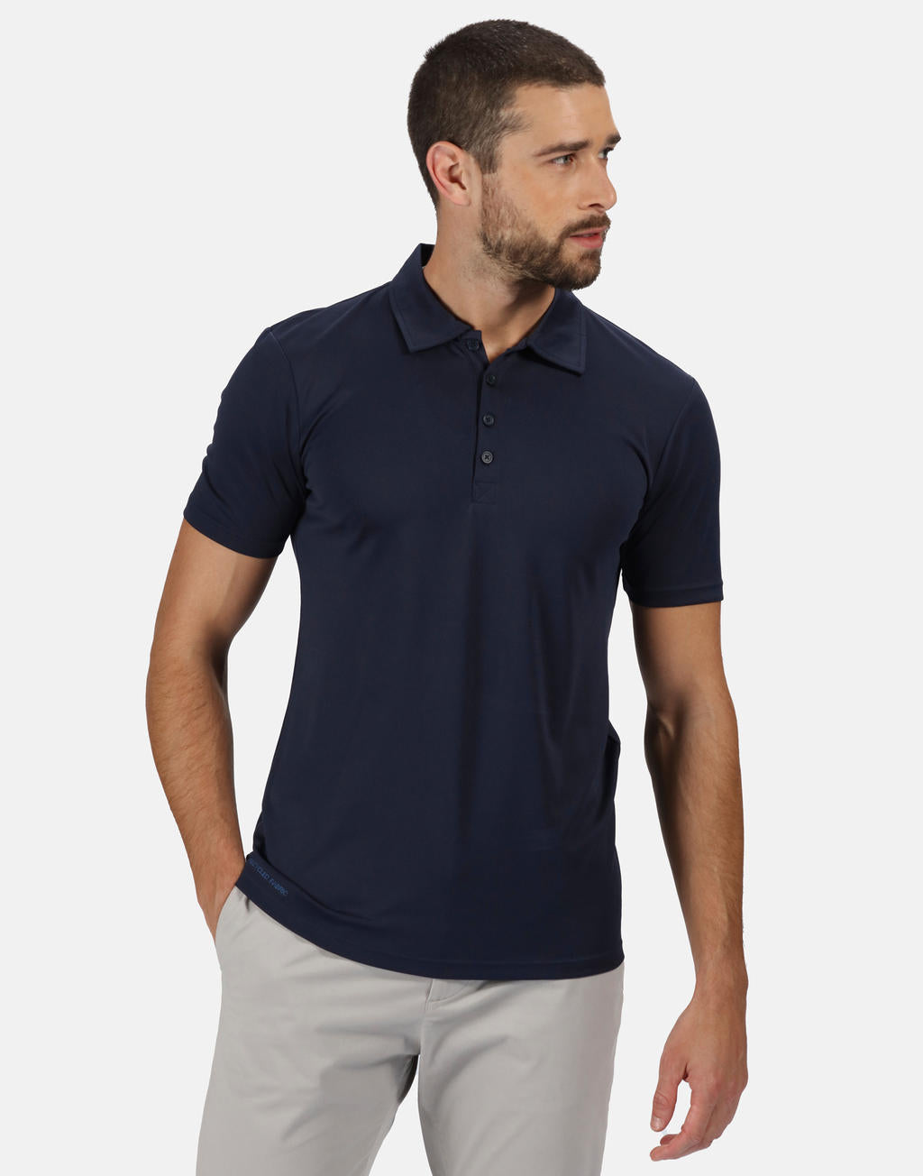 Honestly Made Recycled Polo in Farbe Black