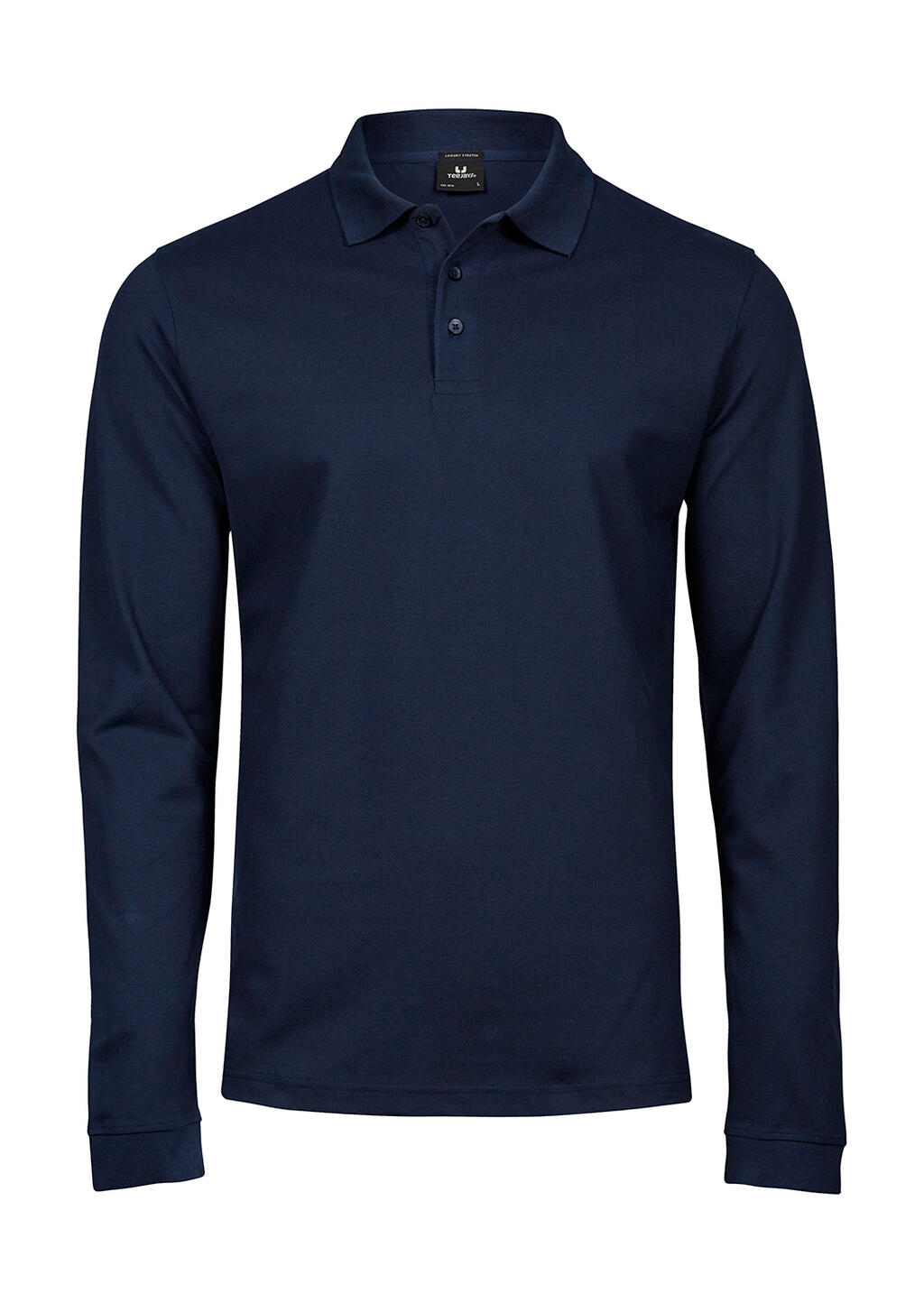 Luxury LS Stretch Polo in Farbe Navy