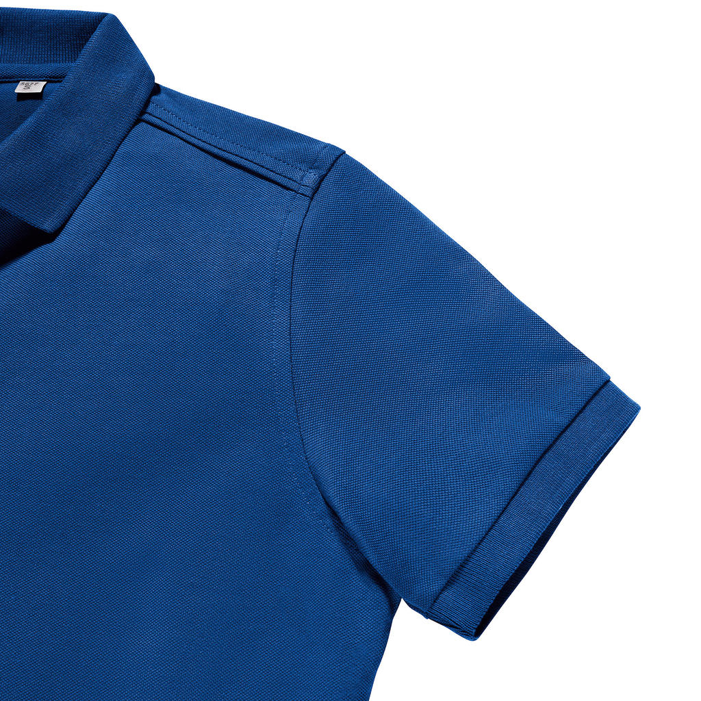 Ladies' Tailored Stretch Polo in Farbe White