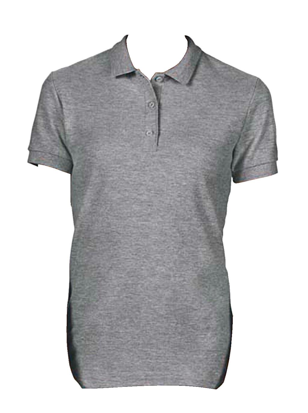 Premium Cotton Ladies' Double Piqué Polo in Farbe Graphite Heather