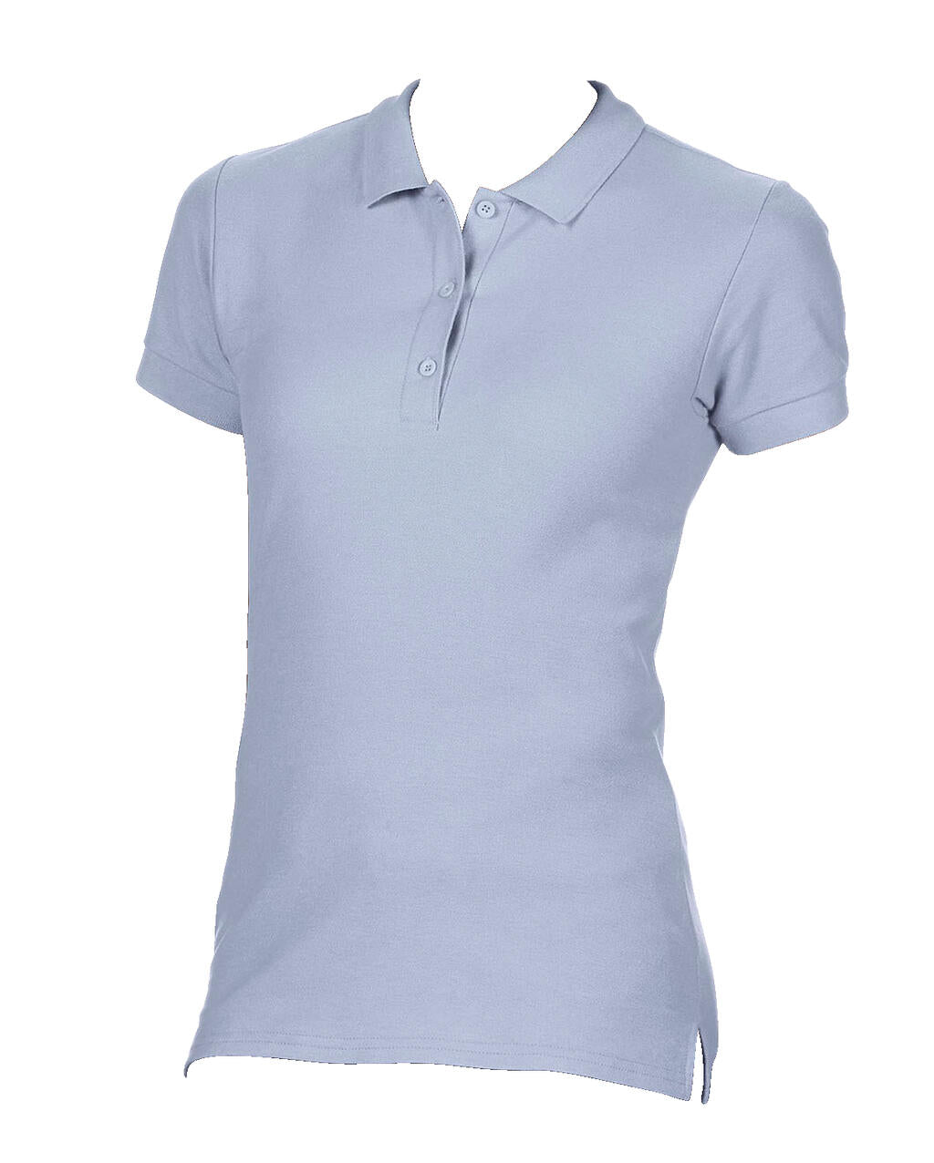 Premium Cotton Ladies' Double Piqué Polo in Farbe Light Blue