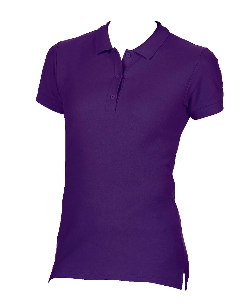 Premium Cotton Ladies' Double Piqué Polo in Farbe Purple