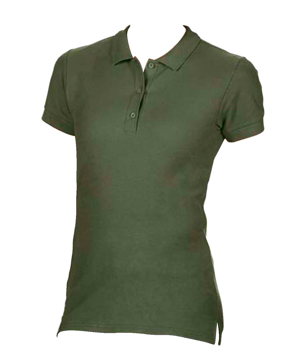 Premium Cotton Ladies' Double Piqué Polo in Farbe Military Green