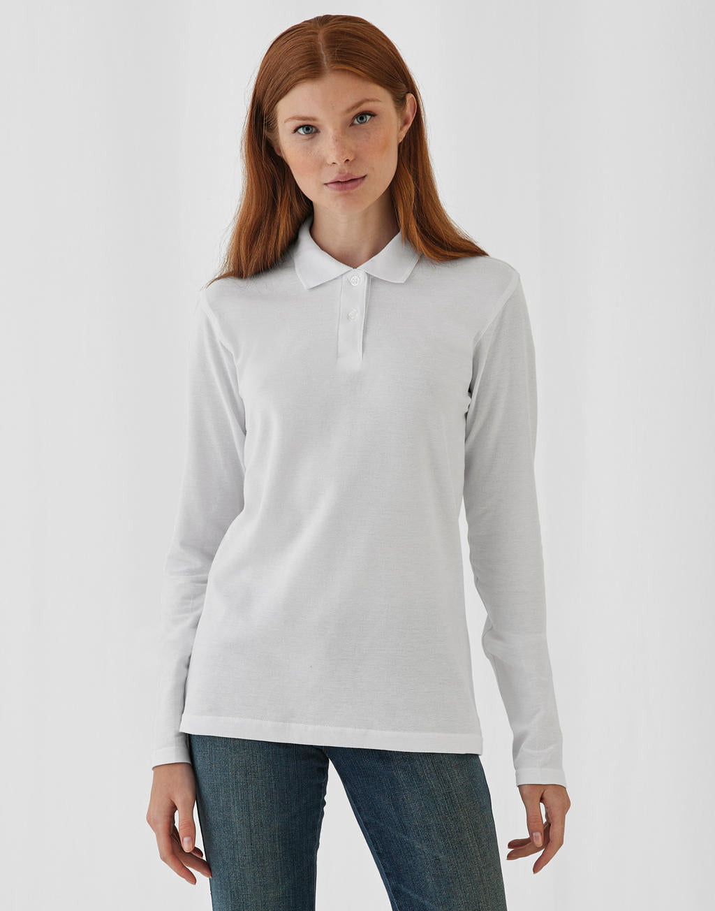ID.001 LSL /women Polo in Farbe White