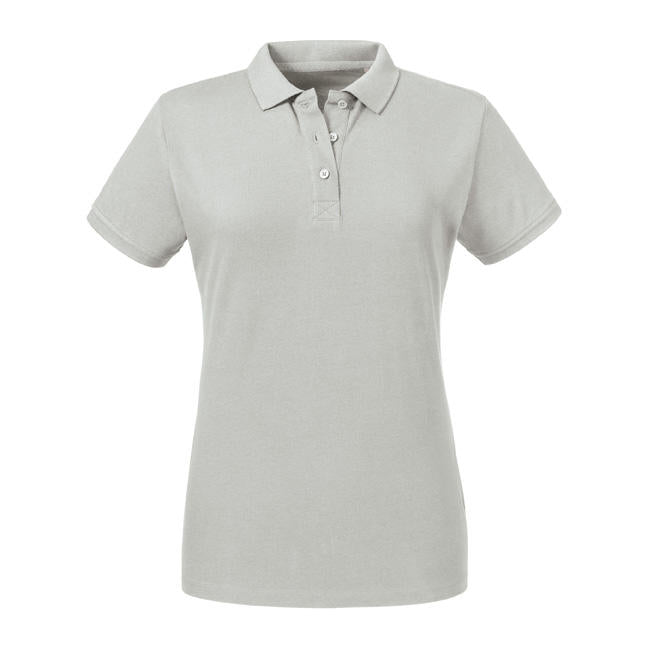 Ladies' Pure Organic Polo in Farbe Stone