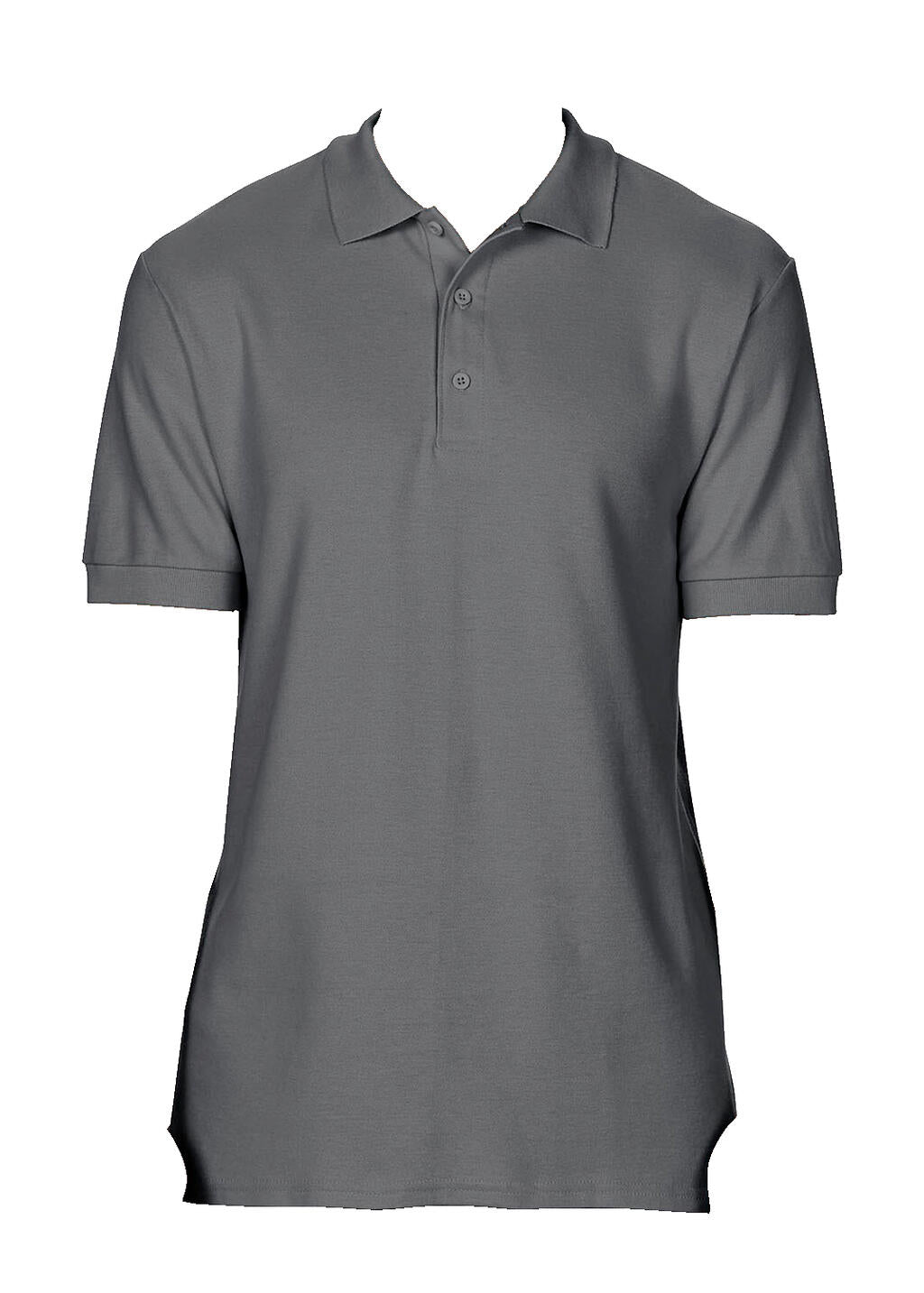 Premium Cotton Double Piqué Polo in Farbe Charcoal