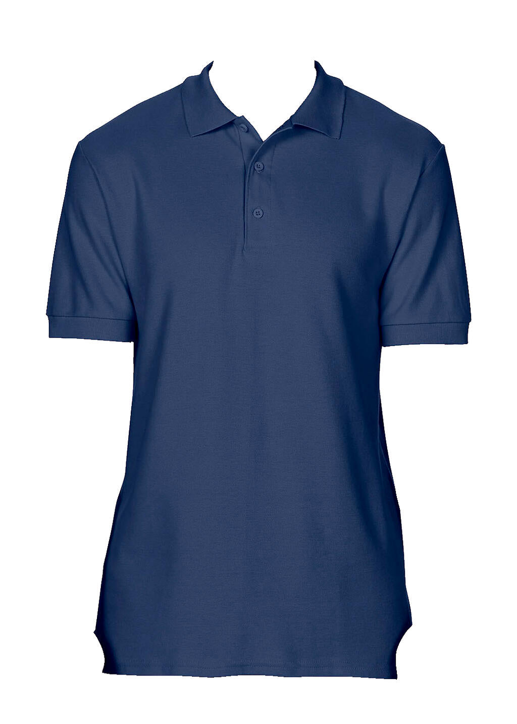 Premium Cotton Double Piqué Polo in Farbe Navy
