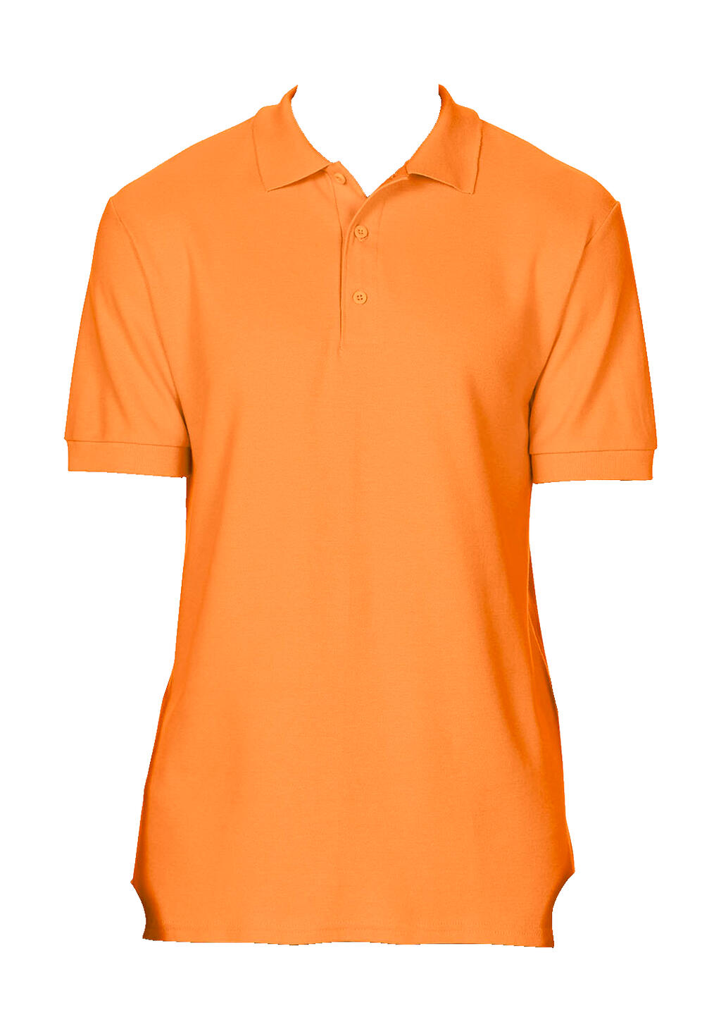 Premium Cotton Double Piqué Polo in Farbe Tangerine