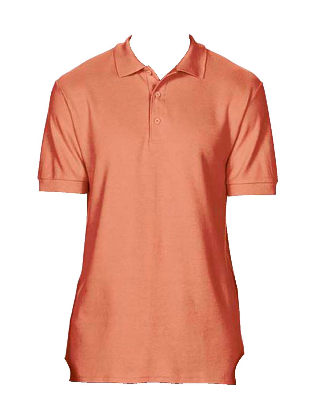 Premium Cotton Double Piqué Polo in Farbe Terracotta
