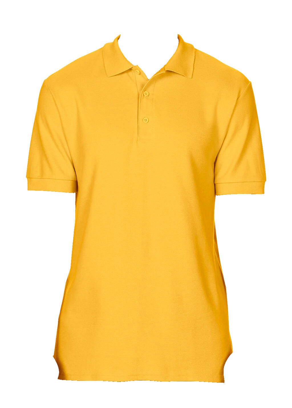 Premium Cotton Double Piqué Polo in Farbe Gold