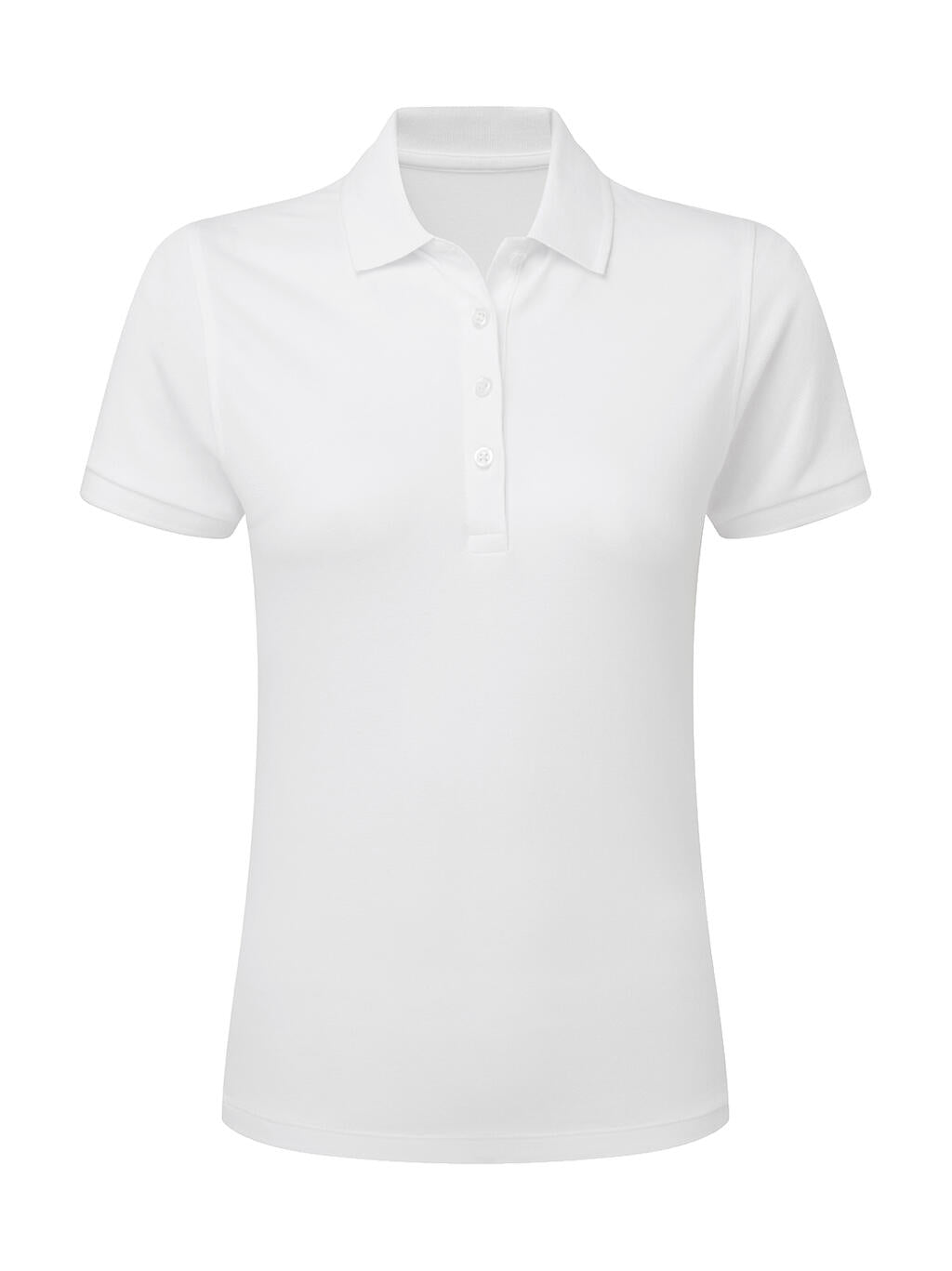 Ladies' Signature Stretch Tagless Polo in Farbe White