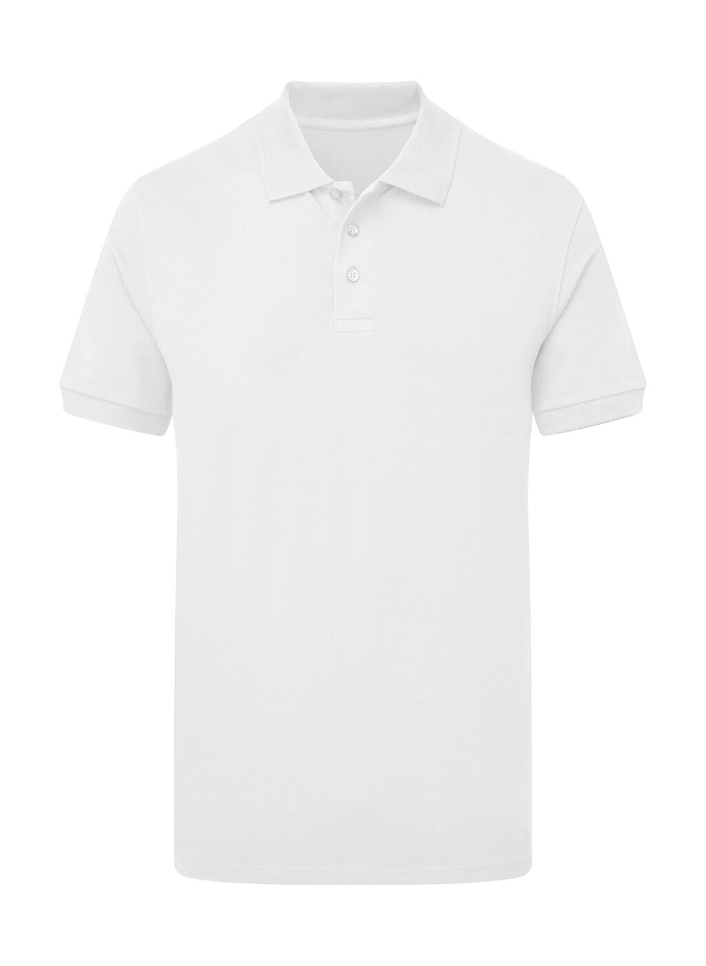 Signature Stretch Tagless Polo in Farbe White