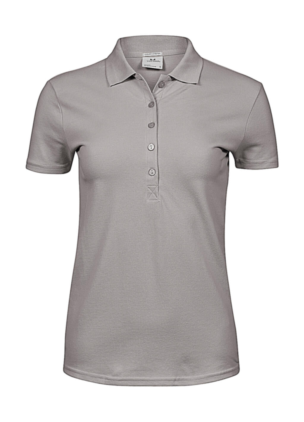 Ladies' Luxury Stretch Polo in Farbe Stone
