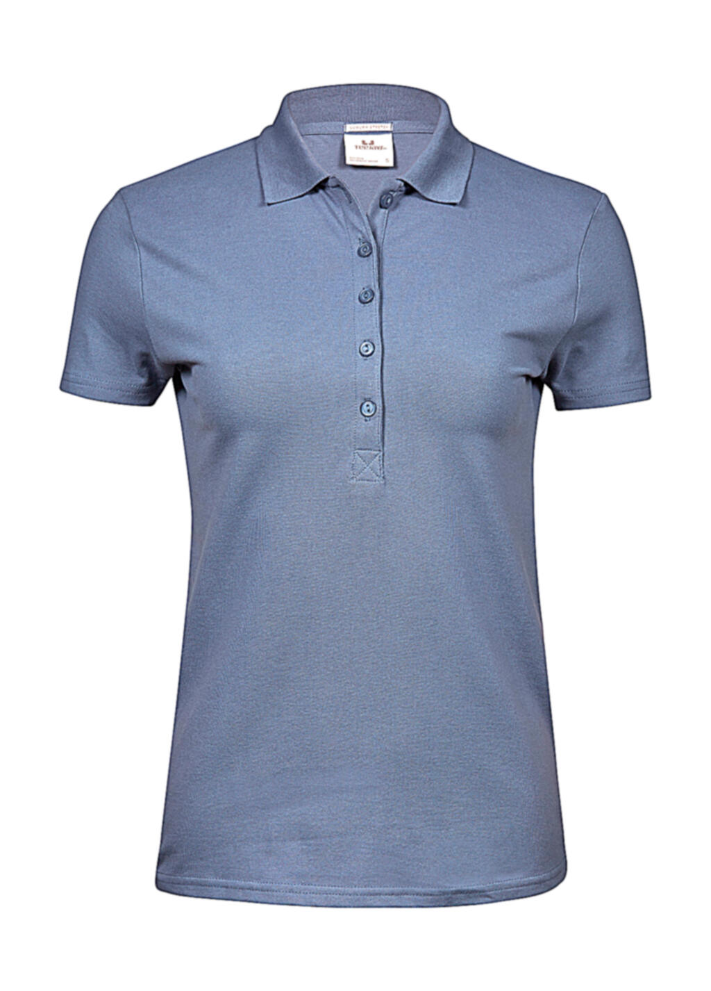 Ladies' Luxury Stretch Polo in Farbe Flintstone