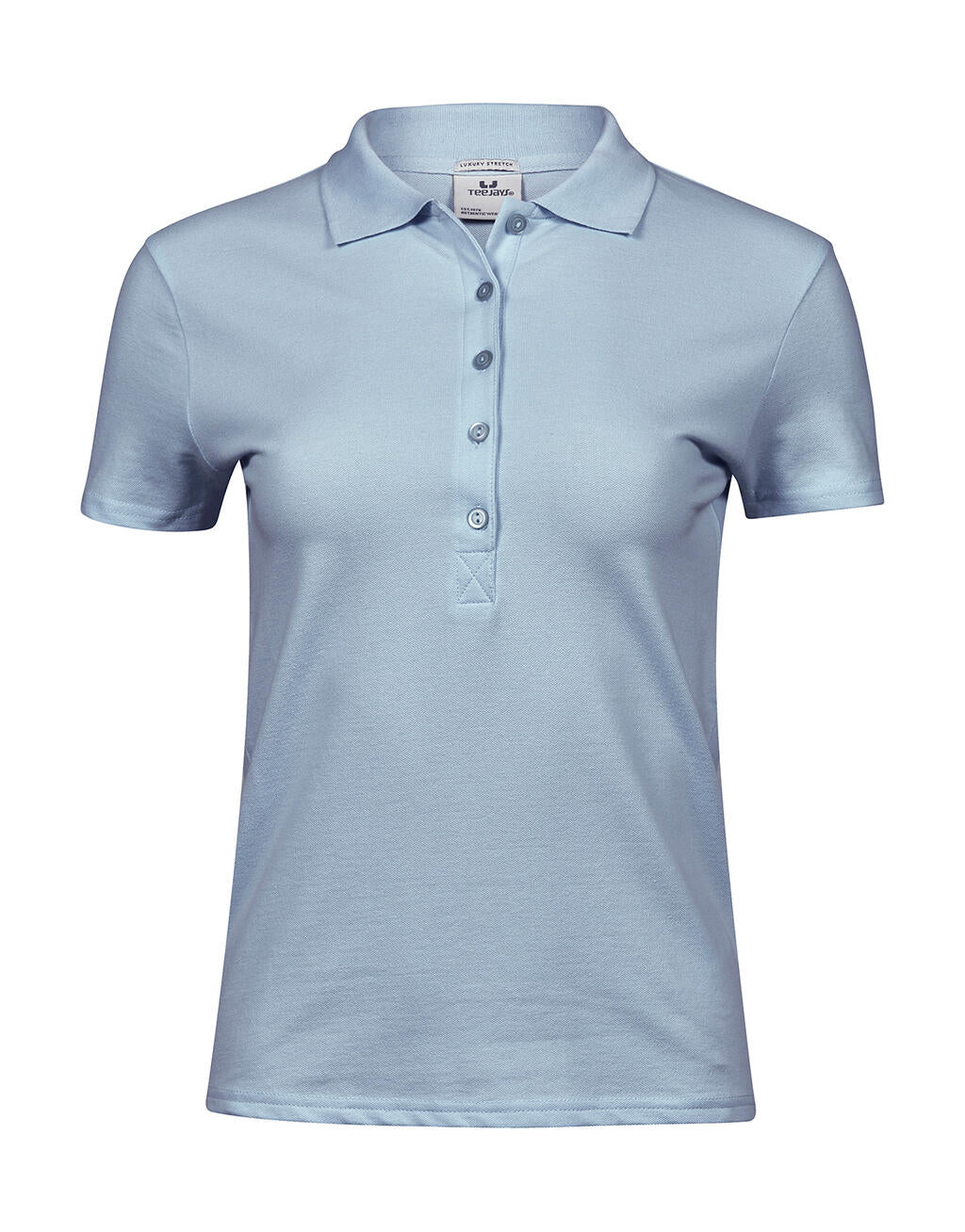 Ladies' Luxury Stretch Polo in Farbe Light Blue