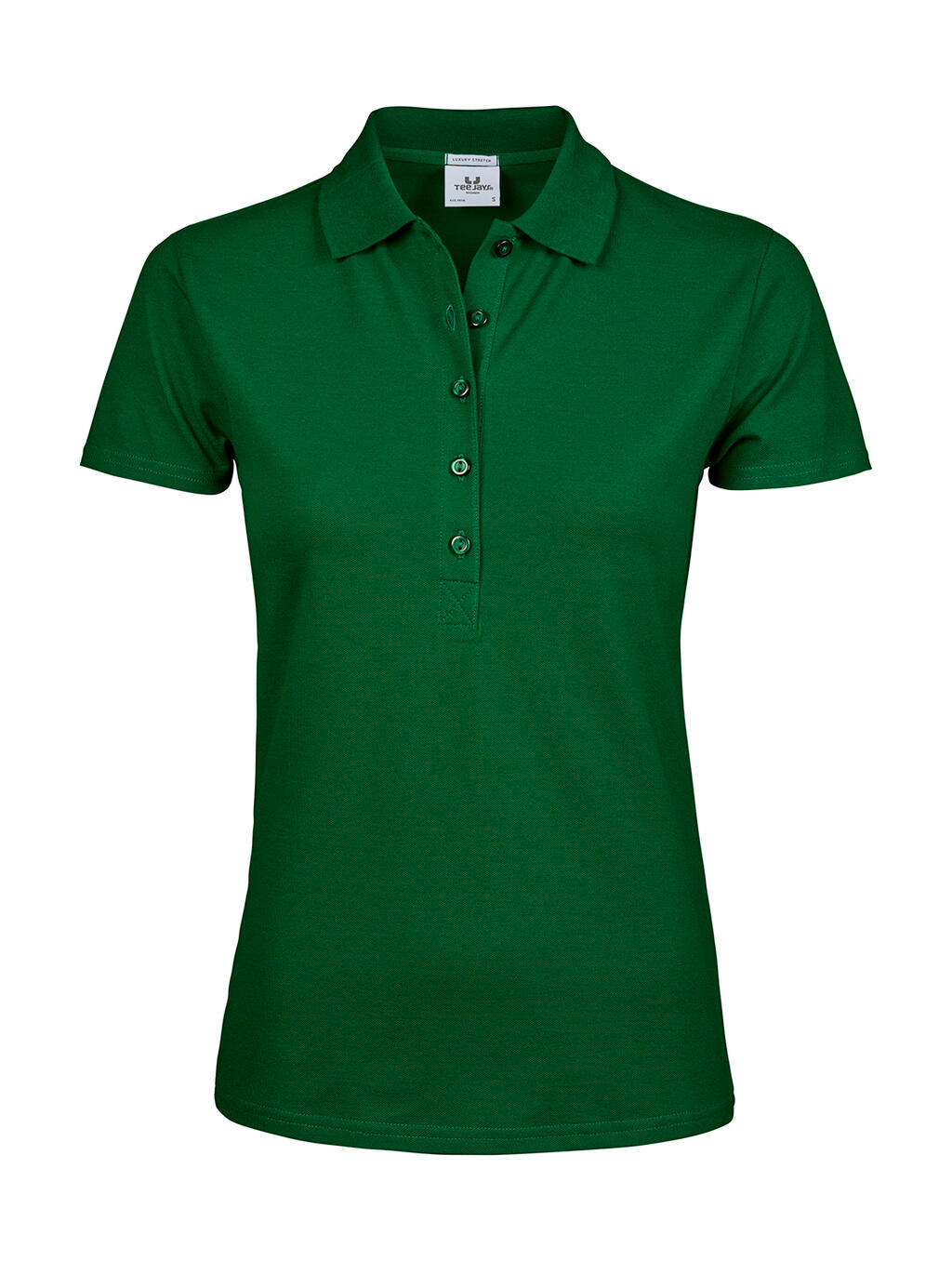 Ladies' Luxury Stretch Polo in Farbe Forest Green
