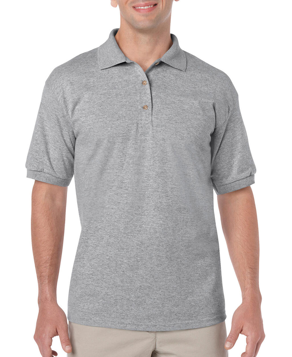 DryBlend Adult Jersey Polo in Farbe Sport Grey