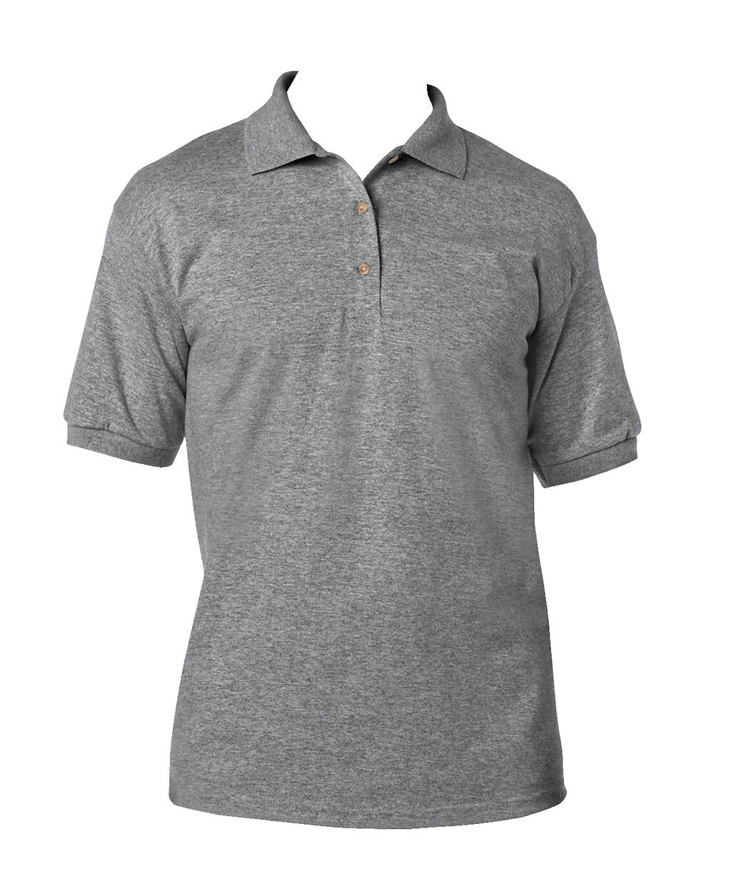 DryBlend Adult Jersey Polo in Farbe Graphite Heather