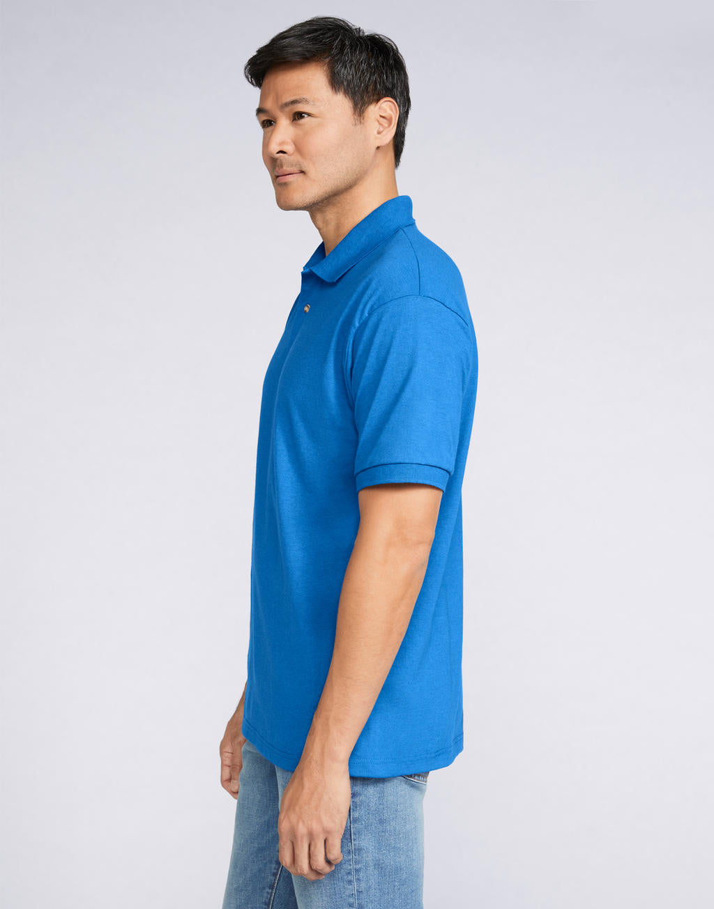 DryBlend Adult Jersey Polo in Farbe White