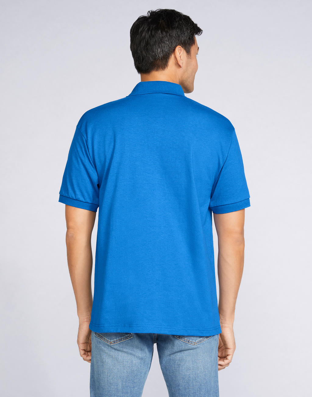 DryBlend Adult Jersey Polo in Farbe White