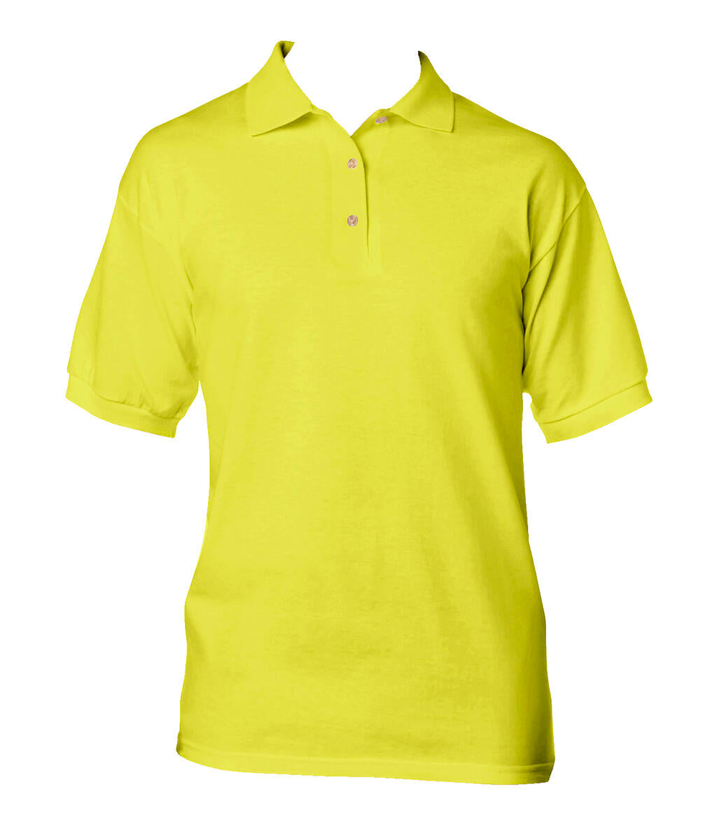 DryBlend Adult Jersey Polo in Farbe Safety Green