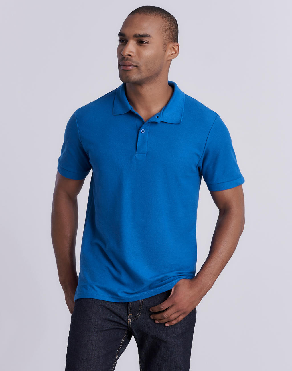 DryBlend® Double Piqué Polo in Farbe White