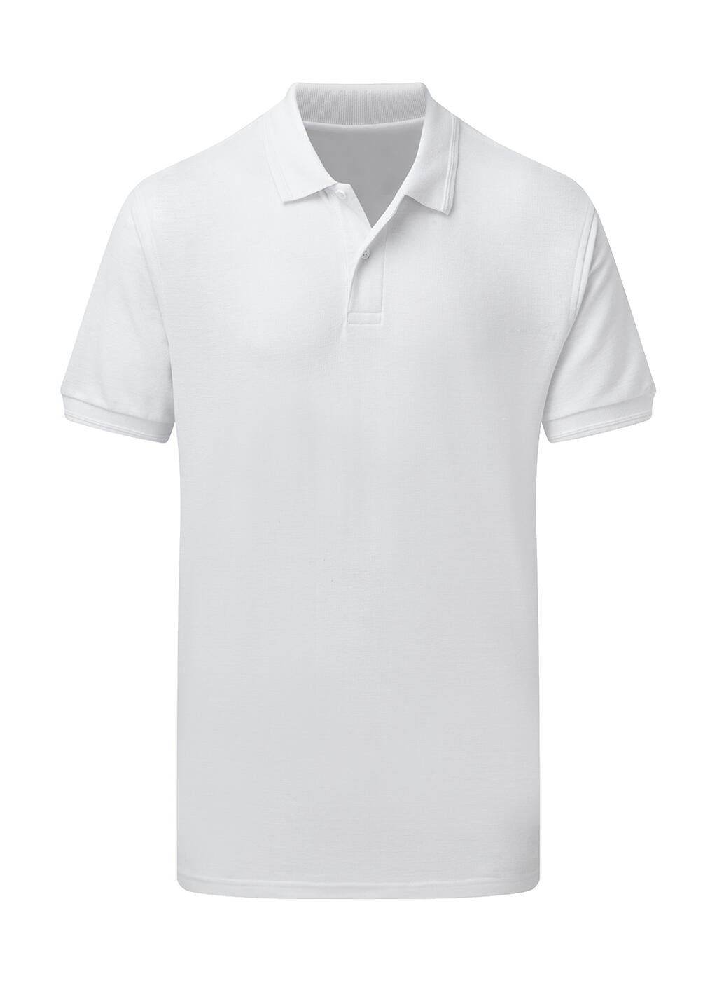 Men's Poly Cotton Polo in Farbe White