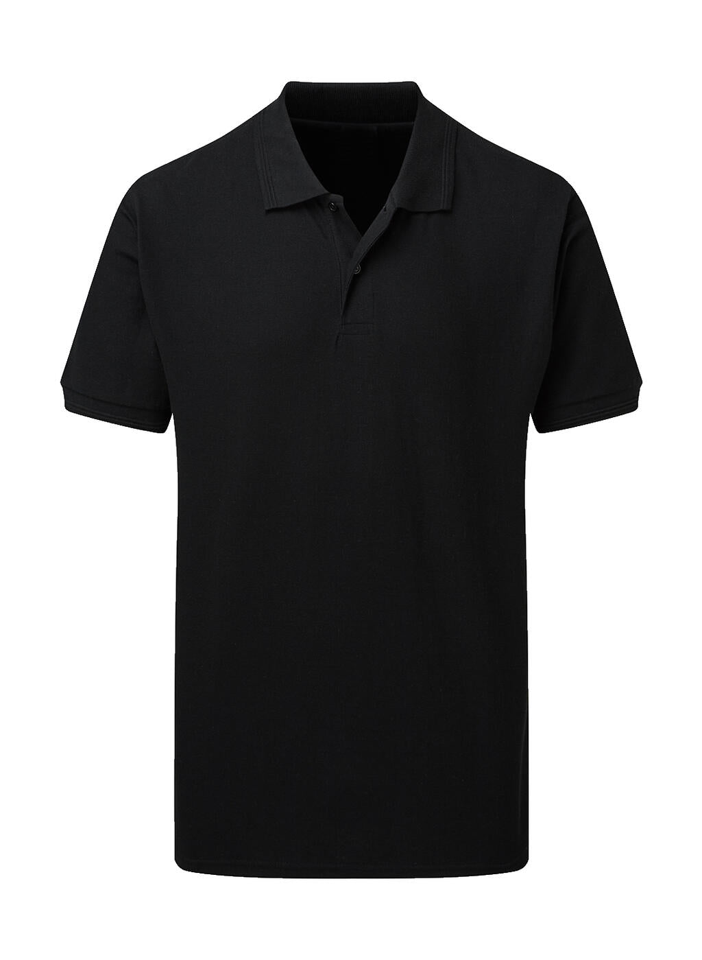 Men's Poly Cotton Polo in Farbe Black