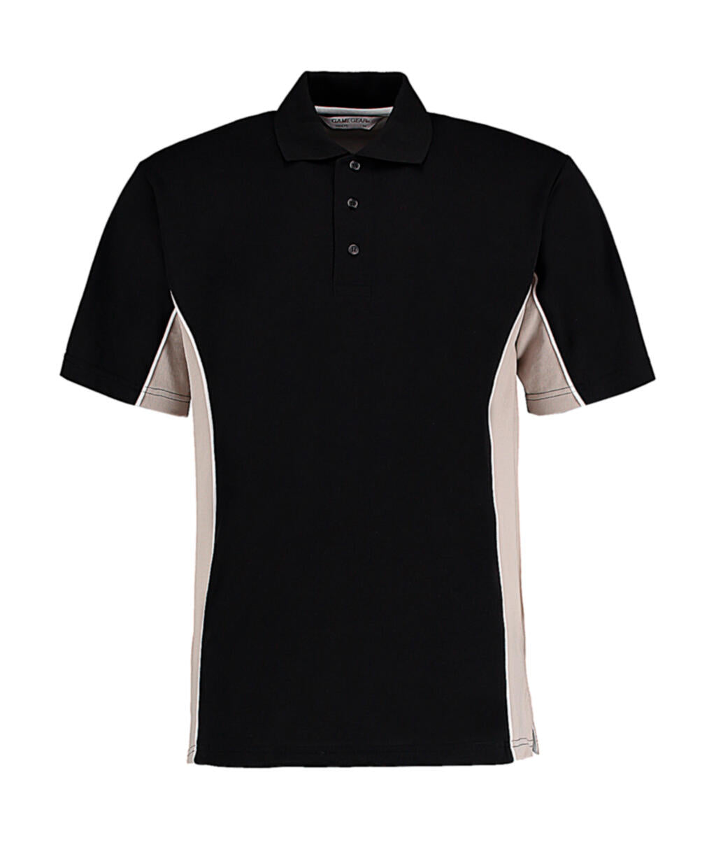 Classic Fit Track Polo in Farbe Black/Grey/White
