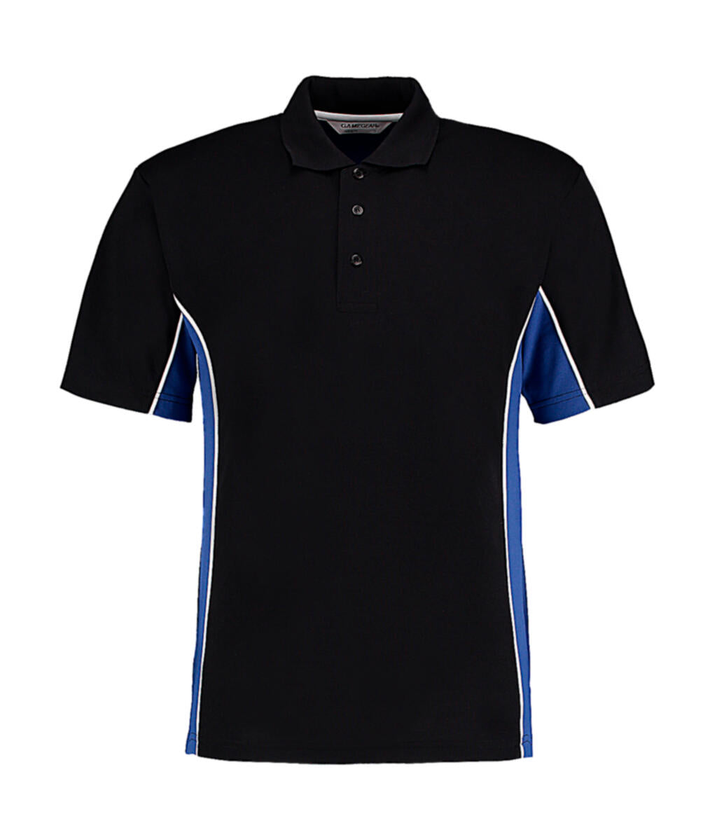 Classic Fit Track Polo in Farbe Black/Royal/White