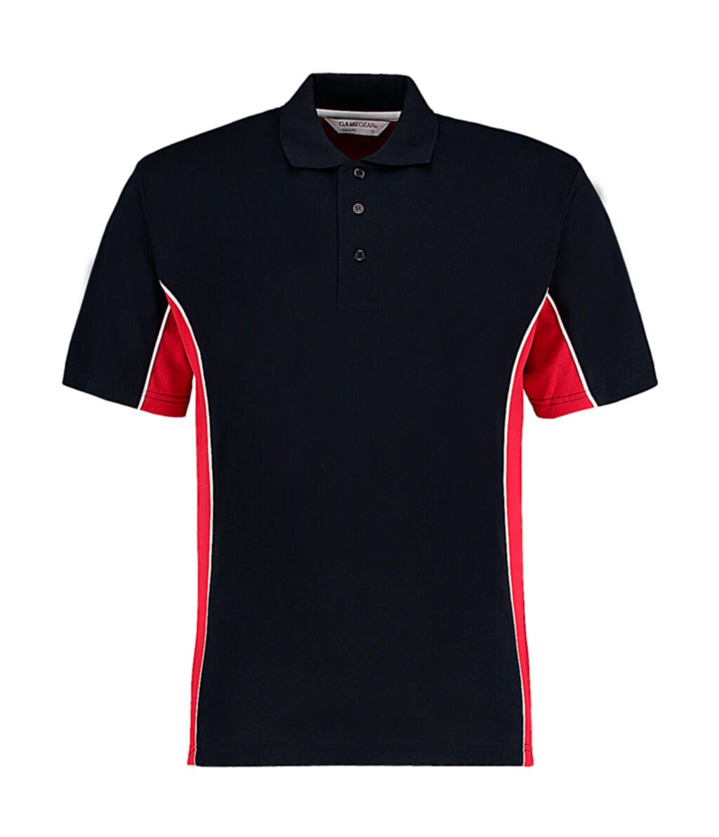 Classic Fit Track Polo in Farbe Navy/Red/White