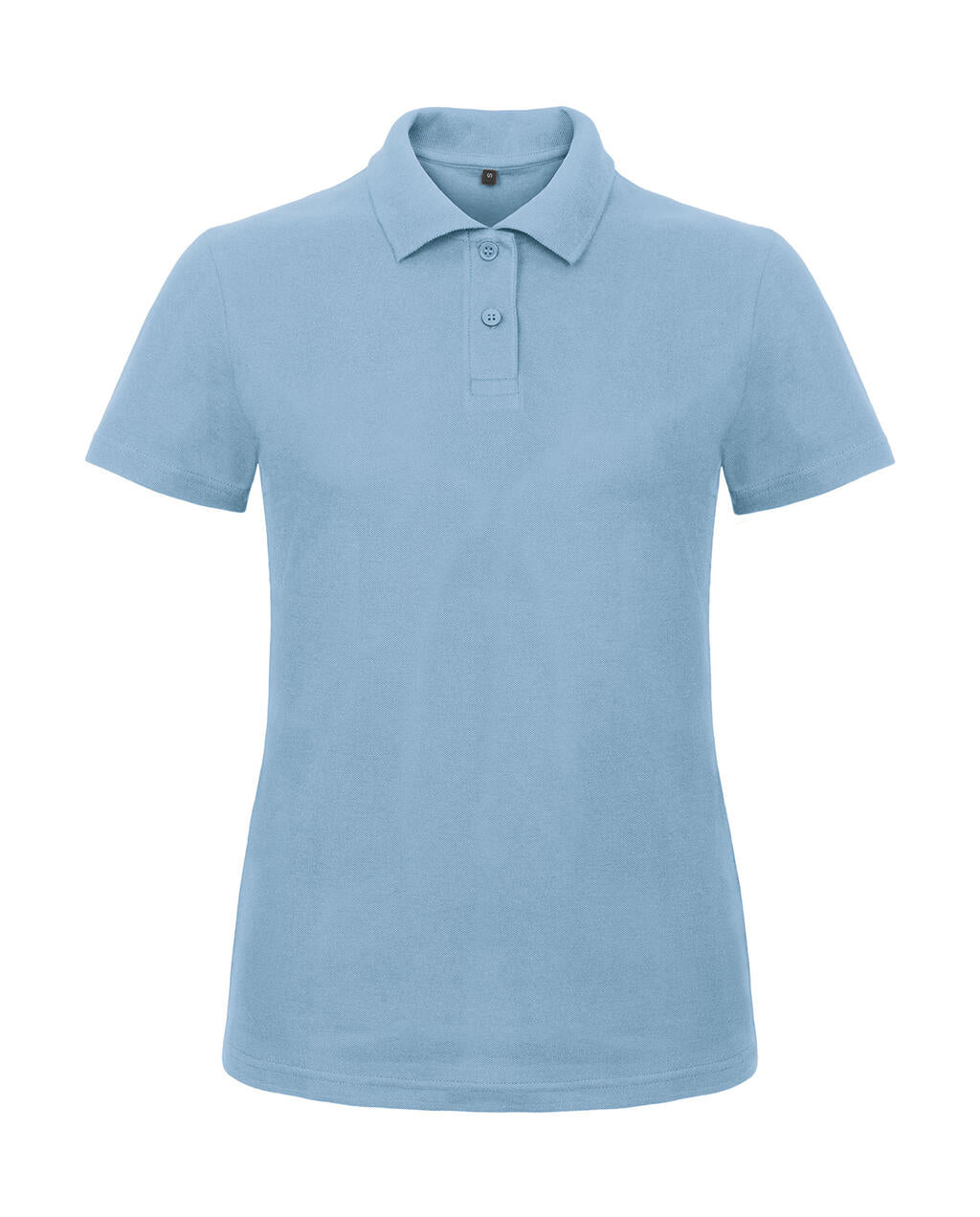 ID.001/women Piqué Polo Shirt in Farbe Light Blue