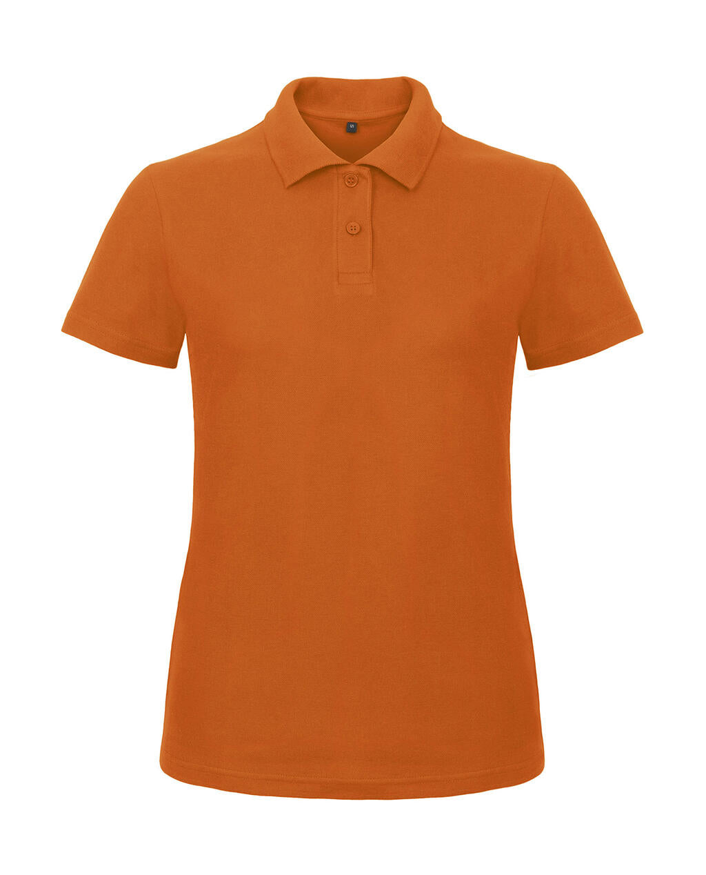 ID.001/women Piqué Polo Shirt in Farbe Orange