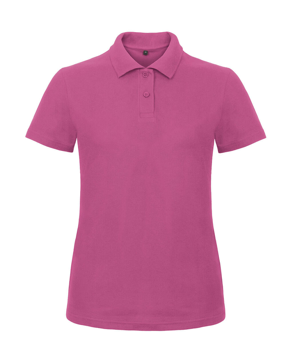 ID.001/women Piqué Polo Shirt in Farbe Fuchsia